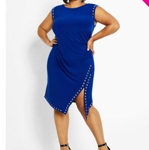 Royal Blue Studded Dress